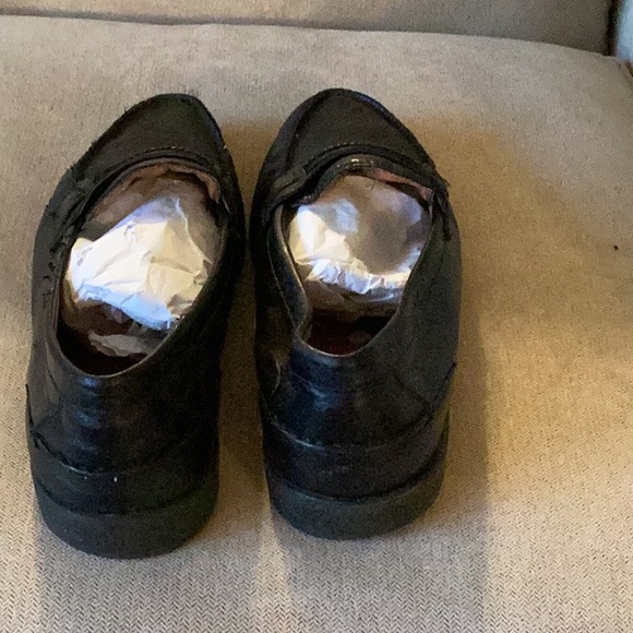 Men's 10 M Black Leather Loafers Italian Design - Picture 5 of 7